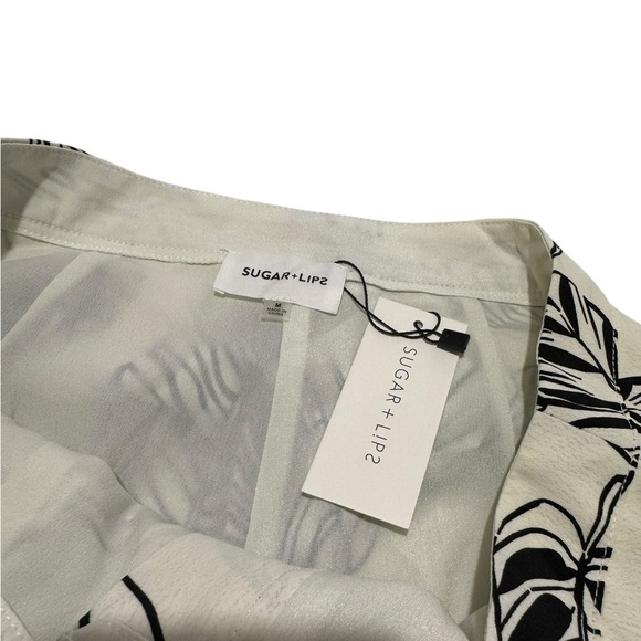 NWT Another Day In Paradise Tropical Print Trouser Pants in Medium Sz - Picture 5 of 11